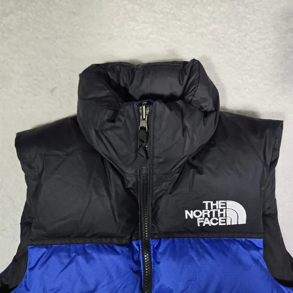 The North Face 1996 Retro Nuptse 700 Down Vest Mens XXS Blue Black 2XS $230